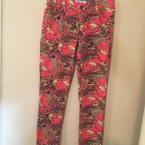 Hot Kiss Jeans size 9, floral pattern